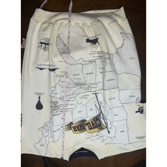 VTG 90s American Civil War History Crewneck Pullover Sweatshirt Size 2XL USA Map - Picture 10 of 14
